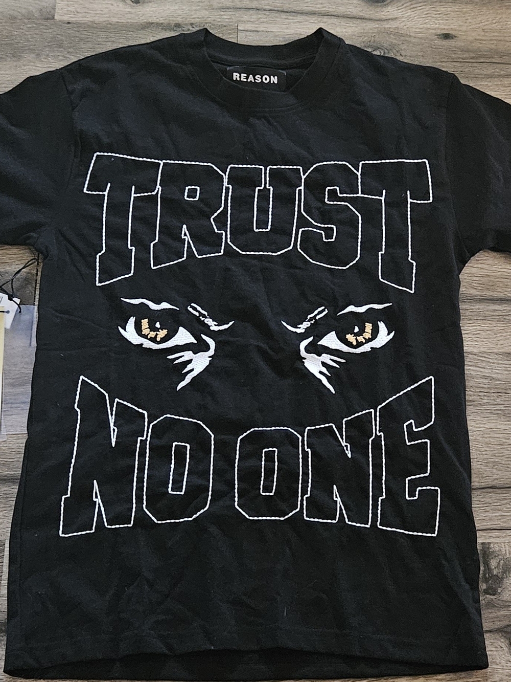 Reason Black Graphic 'Trust No One' Short-Sleeve Tee